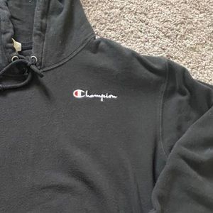 Women’s Black Champion Embroidered Hoodie
